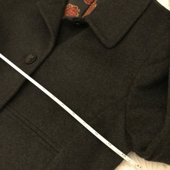 Larry Levine Woman Charcoal Color Coat Size 10 - Picture 5 of 10